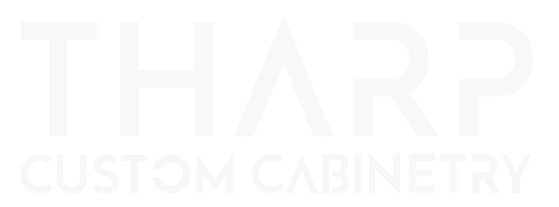 Tharp Custom Cabinetry White Logo